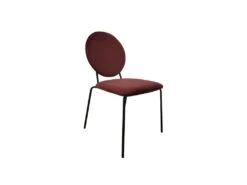 Lot 2 Chaises Rouge Médaillon Velours Pieds Métal - BROADWAY 9088 -Deco.fr Soldes Boutique chaise 8939815