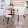 Lot De 2 Chaises Médaillon Style Néo-rétro Piètement Acier Noir Revêtement Tissu Aspect Lin Rose 4 Lot De 2 Chaises Médaillon Style Néo-rétro Piètement Acier Noir Revêtement Tissu Aspect Lin Rose -Deco.fr Soldes Boutique chaise 8939871