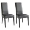 TORINO - Lot De 2 Chaises Simili Gris Et Pieds Laqués 6 TORINO - Lot De 2 Chaises Simili Gris Et Pieds Laqués -Deco.fr Soldes Boutique chaise 9175939