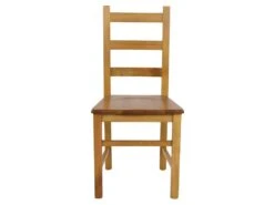 ORTA - Lot De 6 Chaises Teinté Chêne Et Assises En Bois -Deco.fr Soldes Boutique chaise 9176173