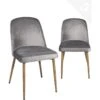 Chaise Scandinave Velours Rembourré DIMA (gris) 16 Chaise Scandinave Velours Rembourré DIMA (gris) -Deco.fr Soldes Boutique chaise 9179473