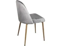 Chaise Scandinave Velours Rembourré DIMA (gris) -Deco.fr Soldes Boutique chaise 9179479