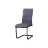 Chaise MORO Design En Métal Et Similicuir Coloris Gris (lot De 4) -Deco.fr Soldes Boutique chaise 9181091
