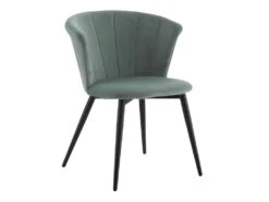 KOLYE - Lot De 2 Chaises Velours Vert Menthe Et Pieds Métal -Deco.fr Soldes Boutique chaise 9219253