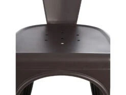 LUCY - Lot De 4 Chaises Métalliques Gris Anthracite -Deco.fr Soldes Boutique chaise 9239677