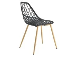 Set De 2 Chaises De Salle à Manger Siège En Plastique 83 Cm Noir 03_0006039 -Deco.fr Soldes Boutique chaise 9240681