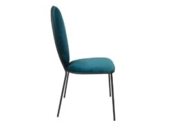 CLOVIS - Lot De 2 Chaises Effet Velours Bleues -Deco.fr Soldes Boutique chaise 9243717