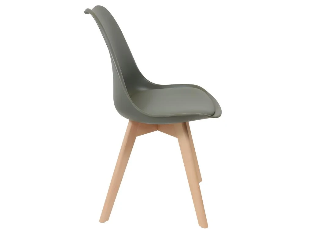 MEDALINE - Lot De 2 Chaises Scandinaves Kaki 4 MEDALINE - Lot De 2 Chaises Scandinaves Kaki – Image 4