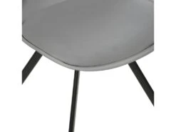 Chaise De Table Gris Souris Et Pieds En Métal Noir -Deco.fr Soldes Boutique chaise 9244881