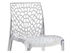 Lot 6 Chaises Ajourées Empilables Transparentes - GRUYER -Deco.fr Soldes Boutique chaise 9245569