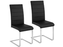 Lot De 2 Chaises De Salle à Manger Salon Cuisine Design Noir 1908016