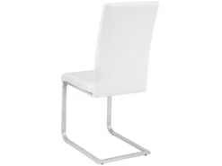 Lot De 6 Chaises Pieds Acier Siège De Salon Cuisine Salle à Manger Design Carré élégant Blanc 08_0000121 -Deco.fr Soldes Boutique chaise 9245797