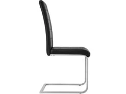 Lot De 6 Chaises Pieds Acier Siège De Salon Cuisine Salle à Manger Design Carré élégant Noir 08_0000120 -Deco.fr Soldes Boutique chaise 9245959