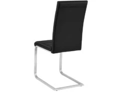 Lot De 6 Chaises Pieds Acier Siège De Salon Cuisine Salle à Manger Design Carré élégant Noir 08_0000120 -Deco.fr Soldes Boutique chaise 9245961