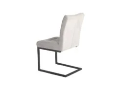 Chaise En Velours Gris Clair Et Pieds Design Métal Noir - VIVI -Deco.fr Soldes Boutique chaise 9245973