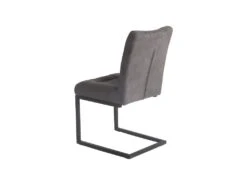 Chaise Velours Taupe Foncé Et Pieds Design En Métal Noir - VIVI -Deco.fr Soldes Boutique chaise 9246023