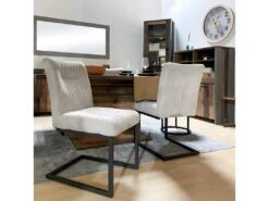 Lot De 2 Chaises Velours Gris Clair Et Pieds Design Métal Noir - VIVI 6 Lot De 2 Chaises Velours Gris Clair Et Pieds Design Métal Noir - VIVI -Deco.fr Soldes Boutique chaise 9246191