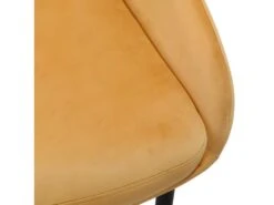Lot De 2 Chaises En Velours Jaune Pieds En Métal Noir - JAZZY -Deco.fr Soldes Boutique chaise 9250171