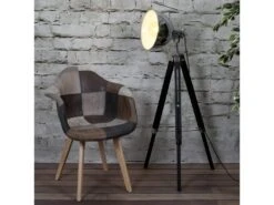 MELO - Lot De 2 Fauteuils Scandinaves Aspect Vieux Cuir