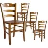 NAPLES - Lot De 4 Chaises Teinté Chêne Et Assises En Bois 11 NAPLES - Lot De 4 Chaises Teinté Chêne Et Assises En Bois -Deco.fr Soldes Boutique chaise 9280003