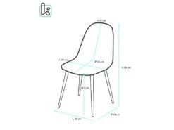 Lot De 4 Chaises De Cuisine Design NOVA (blanc) -Deco.fr Soldes Boutique chaise 9524911