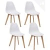 Lot De 4 Chaises Cuisine Style Scandinave NAO (blanc) -Deco.fr Soldes Boutique chaise 9525411