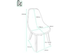 Lot De 4 Chaises Cuisine Style Scandinave NAO (blanc) -Deco.fr Soldes Boutique chaise 9525419