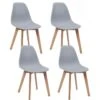 Lot De 4 Chaises Cuisine Style Scandinave NAO (gris) 11 Lot De 4 Chaises Cuisine Style Scandinave NAO (gris) -Deco.fr Soldes Boutique chaise 9525641