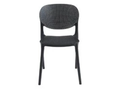 Lot De 6 Chaises Empilables En Polypropylène - Noir - CARETANE -Deco.fr Soldes Boutique chaise 9812163