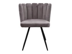 CHARLOTTE - Lot De 4 Chaises Velours Gris 7 CHARLOTTE - Lot De 4 Chaises Velours Gris -Deco.fr Soldes Boutique chaise 9830637