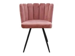 CHARLOTTE - Lot De 4 Chaises Velours Rose -Deco.fr Soldes Boutique chaise 9830797