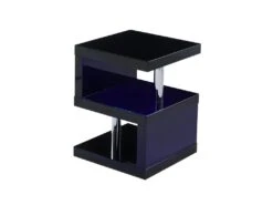 Table D'appoint LYLIA II - MDF Laqué - Avec LEDs - Noir 9 Table D'appoint LYLIA II - MDF Laqué - Avec LEDs - Noir -Deco.fr Soldes Boutique chevet 399547