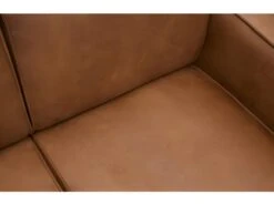 STATEMENT - Canapé D'angle Gauche 4 Places éco Cuir Cognac -Deco.fr Soldes Boutique ensemble canape 10004457