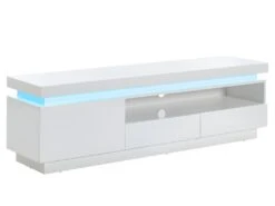 Ensemble Buffet Et Meuble TV - Blanc Laqué - Séjour Lumineux EMERSON II -Deco.fr Soldes Boutique ensemble meuble salon complet 547481