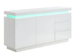 Ensemble Buffet Et Meuble TV - Blanc Laqué - Séjour Lumineux EMERSON II -Deco.fr Soldes Boutique ensemble meuble salon complet 547483
