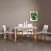 Ensemble Table Extensible 120/160cm HELGA Et 4 Chaises NORA Blanc - HAPPY GARDEN -Deco.fr Soldes Boutique ensemble table et chaise 10779283