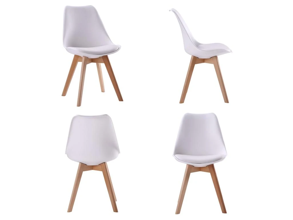 Ensemble Table Extensible 120/160cm HELGA Et 6 Chaises NORA Blanc - HAPPY GARDEN 3 Ensemble Table Extensible 120/160cm HELGA Et 6 Chaises NORA Blanc - HAPPY GARDEN – Image 3