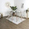 VERANA - Ensemble Table En Verre + 4 Chaises Transparentes -Deco.fr Soldes Boutique ensemble table et chaise 12600111