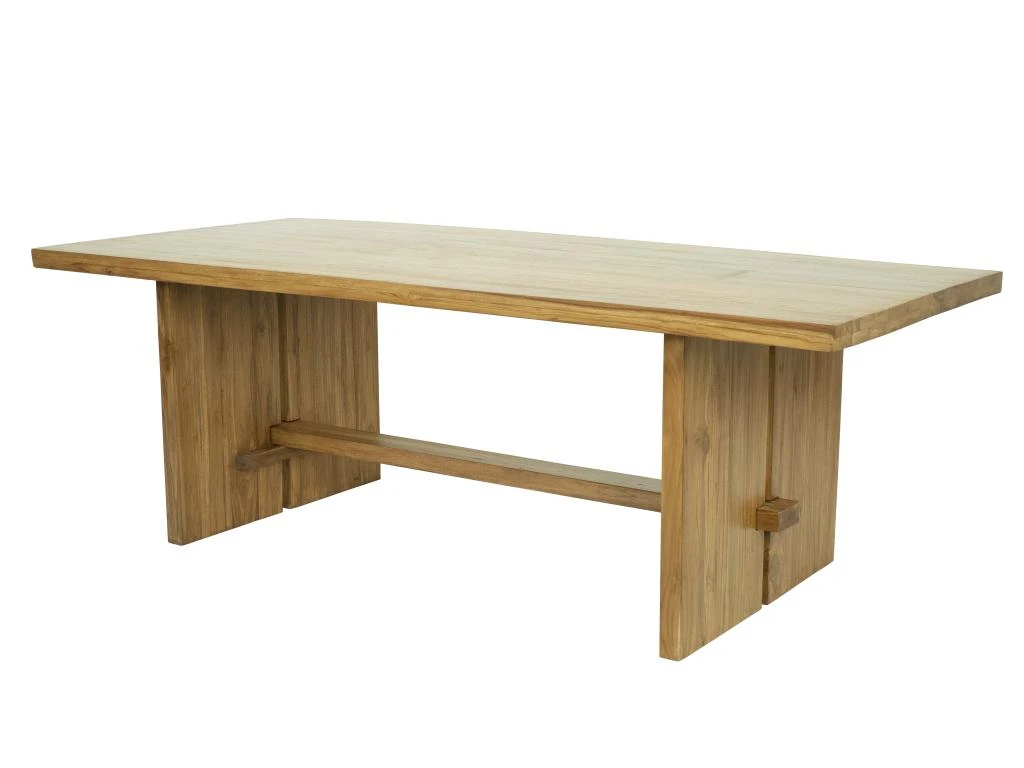 Ensemble Table + Banc - Coloris : Naturel - LENIDA 4 Ensemble Table + Banc - Coloris : Naturel - LENIDA – Image 4