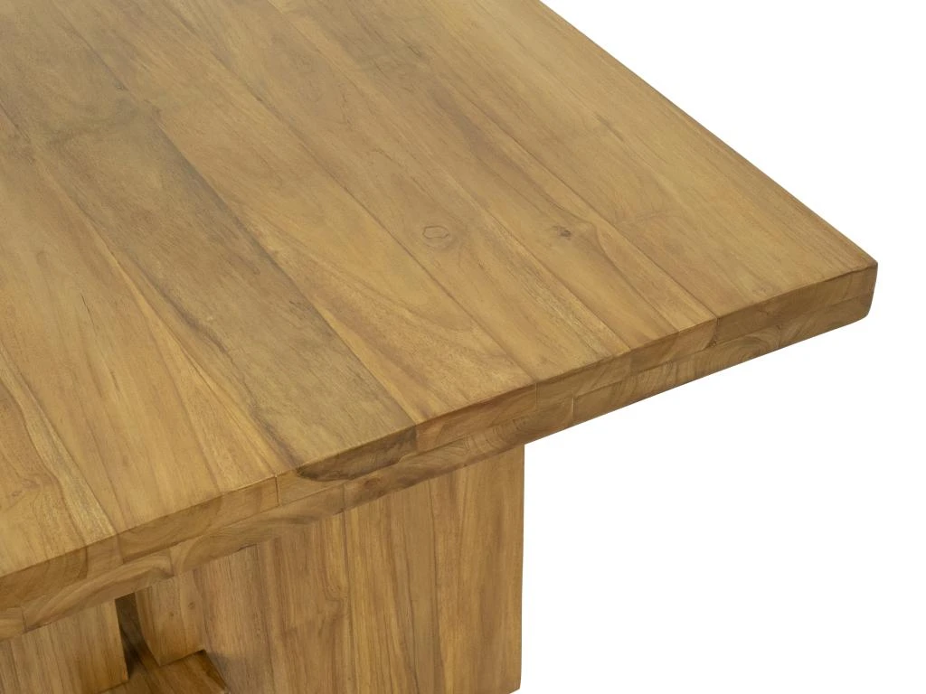 Ensemble Table + Banc - Coloris : Naturel - LENIDA 6 Ensemble Table + Banc - Coloris : Naturel - LENIDA – Image 6