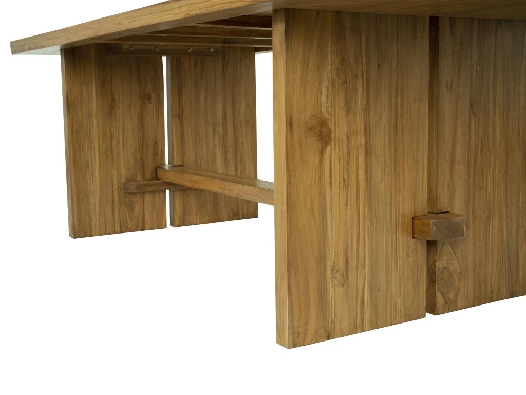 Ensemble Table + Banc - Coloris : Naturel - LENIDA 5 Ensemble Table + Banc - Coloris : Naturel - LENIDA – Image 5