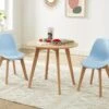 Ensemble Table Enfant LOULOUNE + 2 Chaises LILINOU - Naturel Et Bleu -Deco.fr Soldes Boutique ensemble table et chaise 13538367
