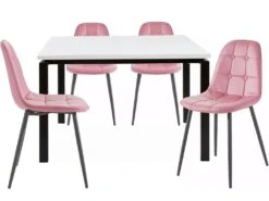 Sabine120 Cm Luna 4pk Rose -Deco.fr Soldes Boutique ensemble table et chaise 21679109