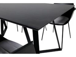 MarinaBLBL Ensemble Table, Table Noir Et 6 Comfort Chaises Noir. -Deco.fr Soldes Boutique ensemble table et chaise 22192685