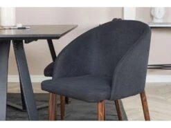 MarinaBLBL Ensemble Table, Table Noir Et 6 Arch Chaises Noir. -Deco.fr Soldes Boutique ensemble table et chaise 22195529