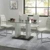 Ensemble Table SAMIRA + 4 Chaises NADYA - Blanc -Deco.fr Soldes Boutique ensemble table et chaise 505793