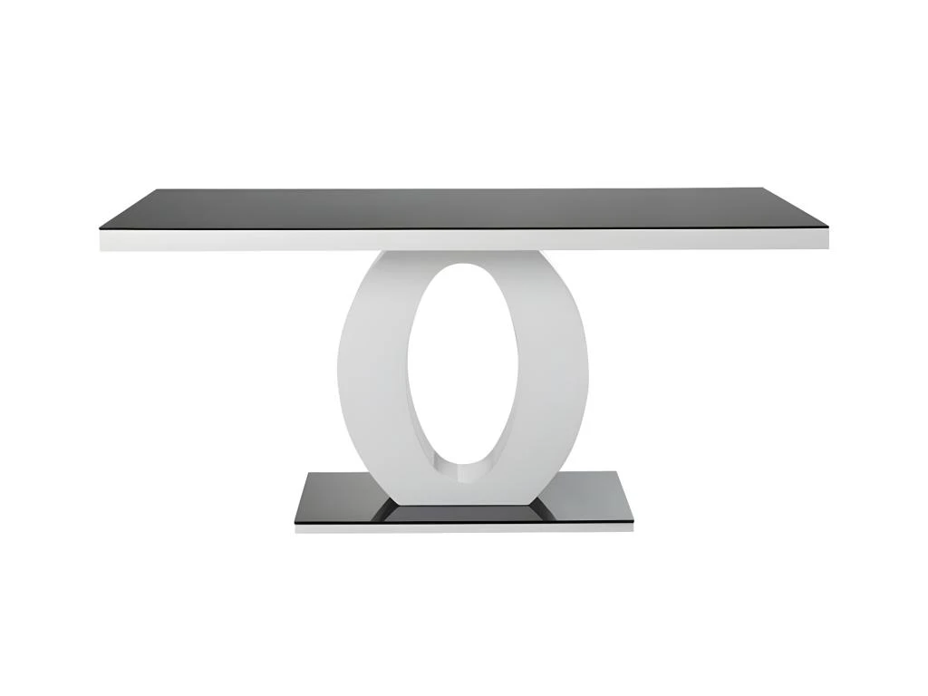 Ensemble Table TWIST + 4 Chaises TWIZY - Noir Et Blanc 3 Ensemble Table TWIST + 4 Chaises TWIZY - Noir Et Blanc – Image 3