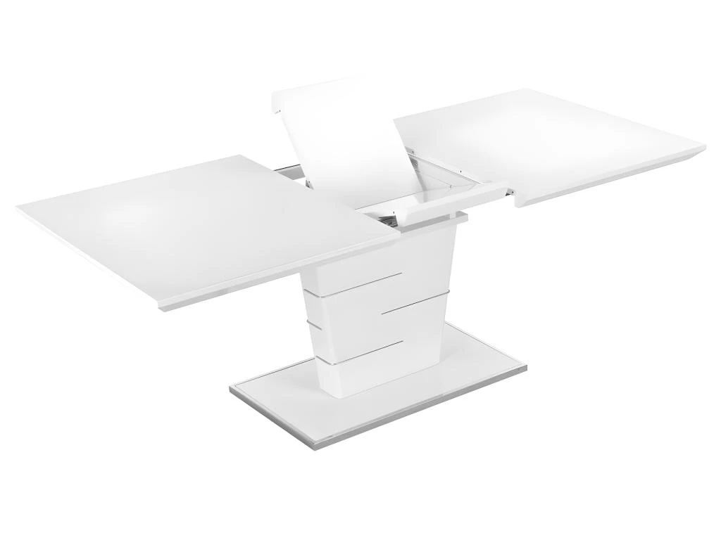 Ensemble Table AMELLE + 4 Chaises LIRICA - Blanc Et Noir 6 Ensemble Table AMELLE + 4 Chaises LIRICA - Blanc Et Noir – Image 6