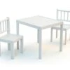 WEBABY - Ensemble 1 Table + 2 Chaises Blanc -Deco.fr Soldes Boutique ensemble table et chaise 8892247