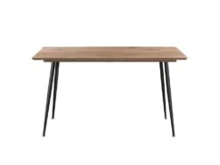 HANOI - Ensemble Table Rectangle 120 Effet Bois + 4 Chaises Bleues -Deco.fr Soldes Boutique ensemble table et chaise 9306529